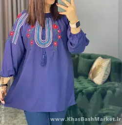 شومیز گلدوزی تارا کد 34601