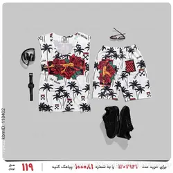 ست رکابی و شلوارک مردانه Off-White مدل 25252