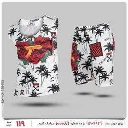 ست رکابی و شلوارک مردانه Off-White مدل 25252