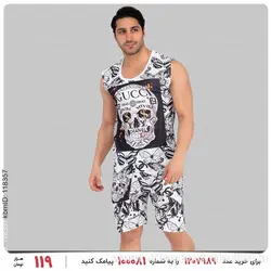 ست رکابی و شلوارک مردانه Gucci مدل 25251