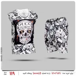 ست رکابی و شلوارک مردانه Gucci مدل 25251