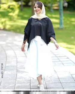 ست دوتیکه شومیز ودامن شلواری آنا کد 1363