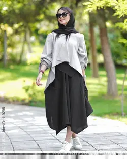 ست دوتیکه شومیز ودامن شلواری آنا کد 1363