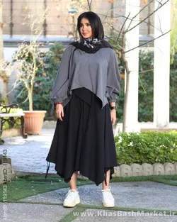 ست دوتیکه شومیز ودامن شلواری آنا کد 1363