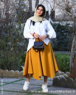 ست دوتیکه شومیز ودامن شلواری آنا کد 1363