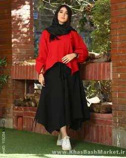 ست دوتیکه شومیز ودامن شلواری آنا کد 1363