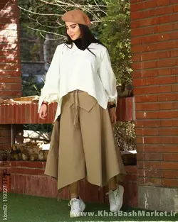 ست دوتیکه شومیز ودامن شلواری آنا کد 1363