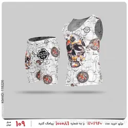 ست رکابی و شلوارک مردانه Philipp Plein مدل 25256