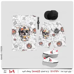 ست رکابی و شلوارک مردانه Philipp Plein مدل 25256