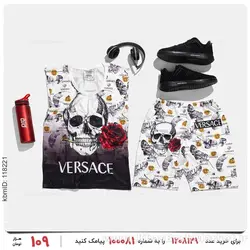 ست رکابی و شلوارک مردانه Versace مدل 25255