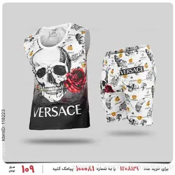 ست رکابی و شلوارک مردانه Versace مدل 25255