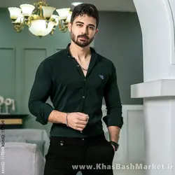 پیراهن مردانه سبز مدل VQ