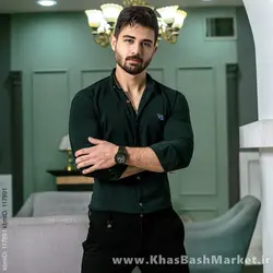 پیراهن مردانه سبز مدل VQ