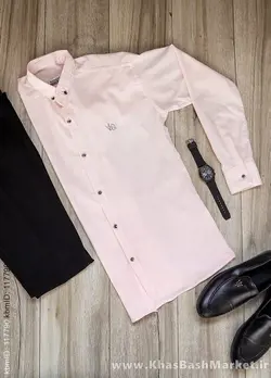 پیراهن مردانه صورتی مدل VQ