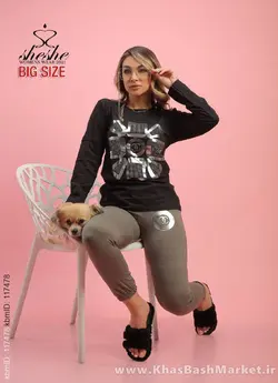 بلوز شلوار زنانه مدل چنل نگین شاین دار کد 4971