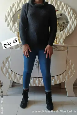 بلوز بافت یقه شل کد 97299