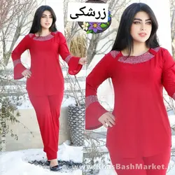 شومیز شلوار پولکی31906 کد 3679
