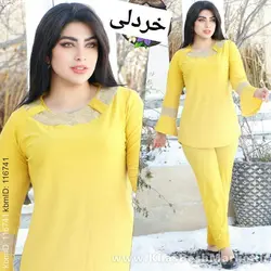 شومیز شلوار پولکی31906 کد 3679