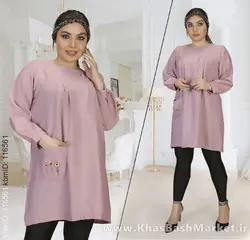 تونیک بابوس جیب گلدوزی کد 70781