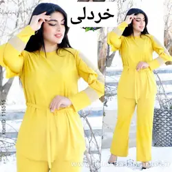 شومیز شلوار پولکی 31907 کد 3744