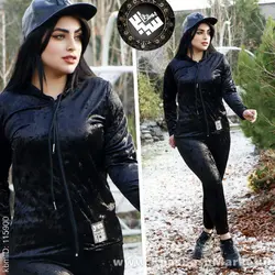 هودی زیپ دار مخمل کد 7647