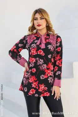 شومیز پرگل کد 90286