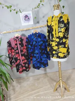 شومیز پرگل کد 90286