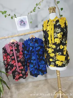 شومیز پرگل کد 90286