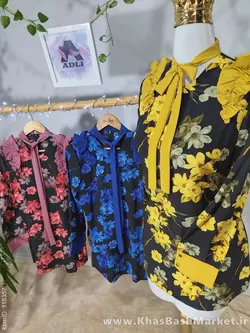 شومیز پرگل کد 90286