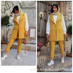 2 تکه مانتو سارافنی و شومیز مدل زیبا کد 5975