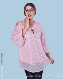 شومیز مجلسی آستین پف کد 43634