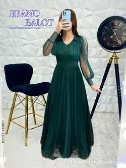 لباس مجلسی گل سرخ کد 52183