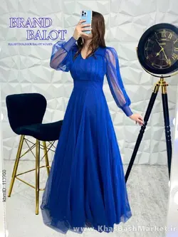 لباس مجلسی گل سرخ کد 52183