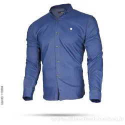 پیراهن مردانه آبی مدل Miad