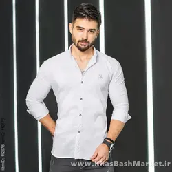 پیراهن سفید مردانه مدل Yazdan
