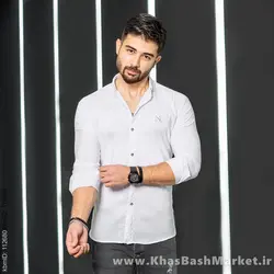 پیراهن سفید مردانه مدل Yazdan
