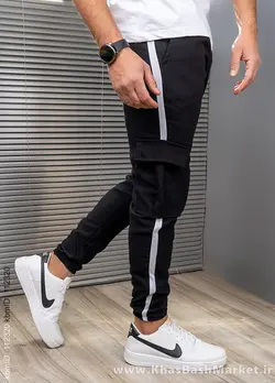 شلوار اسلش مردانه خط دار مدل Lain