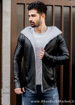 شنل چرم مردانه مدل Rozbeh