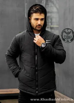 کاپشن دونایک مشکی مردانه مدل PANORA