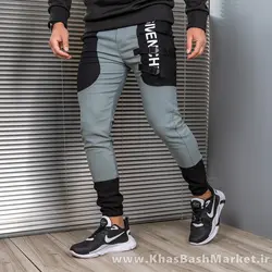 شلوار اسلش مردانه طوسی مشکی مدل Giv