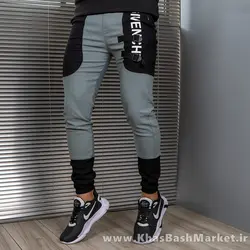 شلوار اسلش مردانه طوسی مشکی مدل Giv