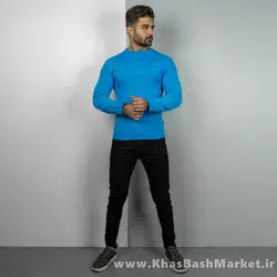 پلیور زاپ دار آبی(T)مردانه مدلDeta