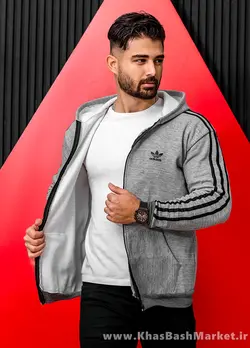 سوییشرت طوسی Adidas مردانه مدلAlkan