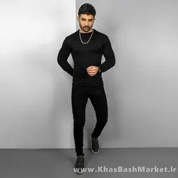 پلیور زاپ دار مشکی(T) مردانه مدلDeta