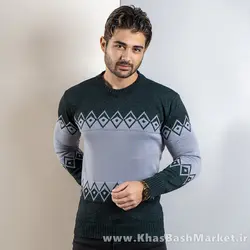 پلیور مردانه سبزطوسی(T) مدل roter