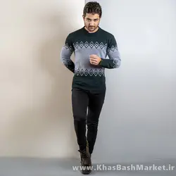 پلیور مردانه سبزطوسی(T) مدل roter