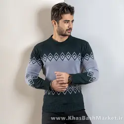 پلیور مردانه سبزطوسی(T) مدل roter