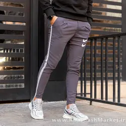 اسلش دو نایک خط دار مردانه طوسی مدلTimon