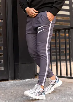 اسلش دو نایک خط دار مردانه طوسی مدلTimon