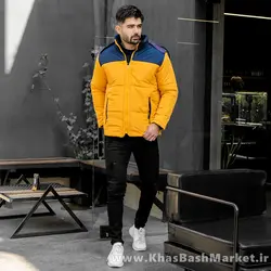 کاپشن فیلا زرد مردانه مدل Emad